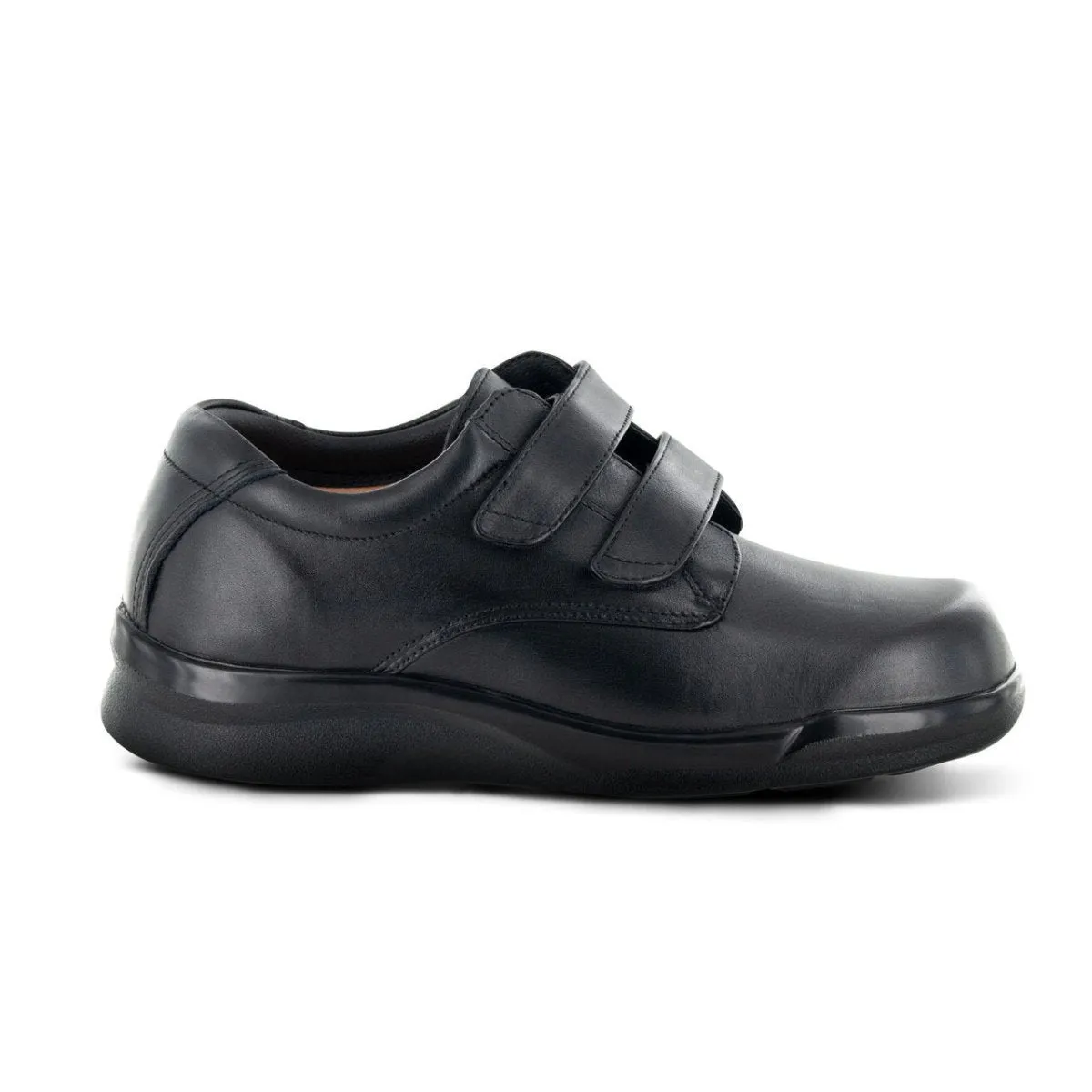 Apex 1260m Amb Conform Double Strap Velcro Men's Casual Shoe In Black