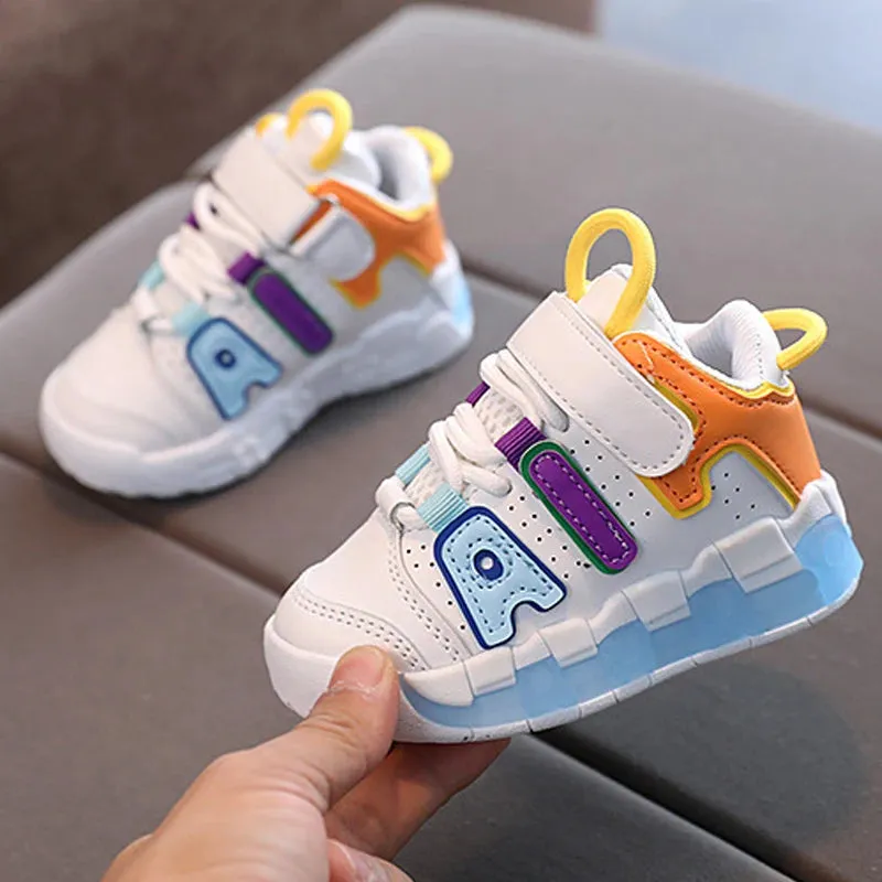 ARWEN & AJH GROUP Girls Boys Sports Shoes Baby Shoes Toddler Non-slip Sneakers Casual Soft Shoes for Children Girls Baby Kids Outdoor Shoes