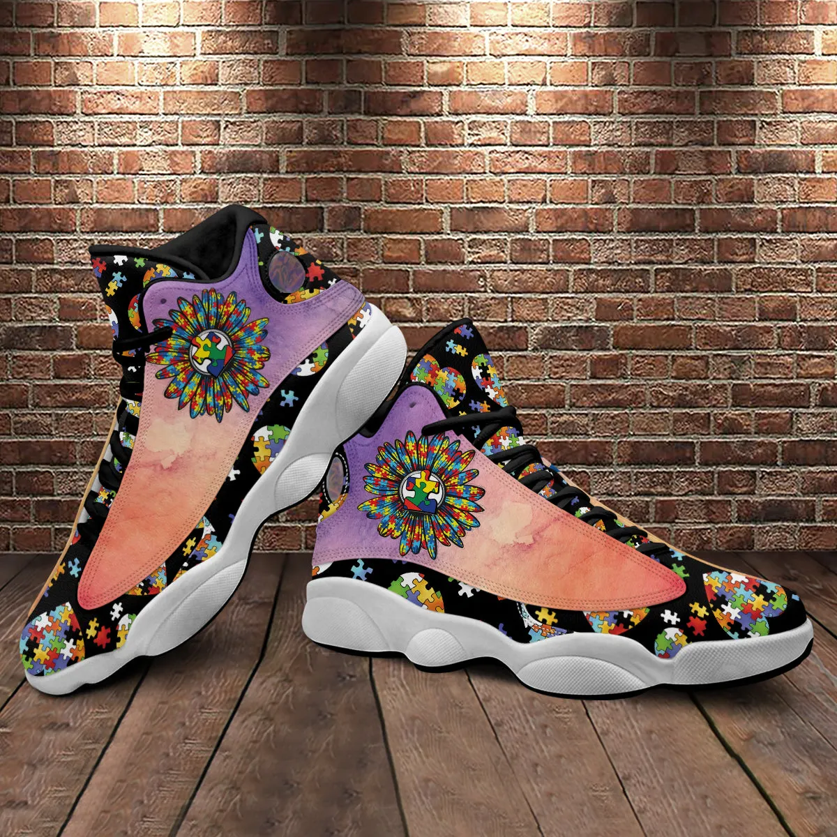 Autism Awareness For Men Women - Christian Shoes - Jesus Shoes - Unisex Basketball Shoes