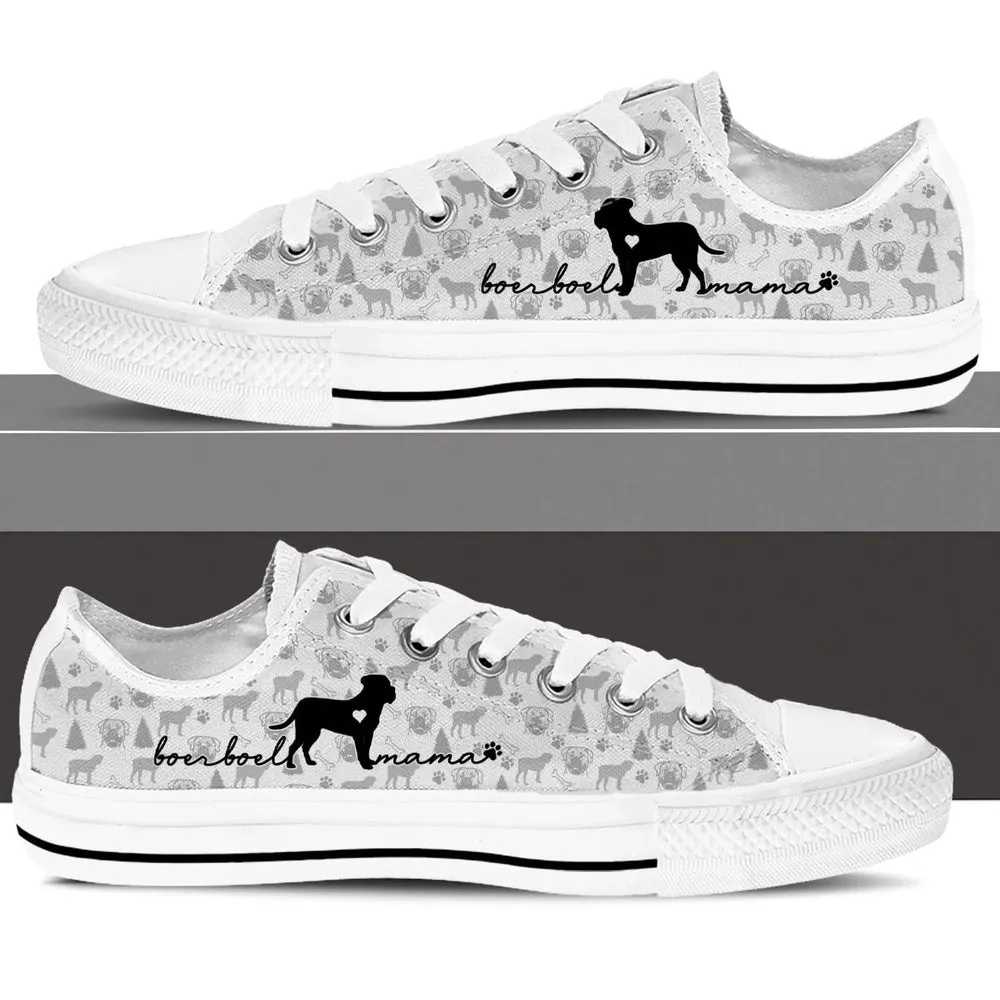 Boerboel Low Top Shoes, Dog Printed Shoes, Canvas Shoes For Men, Women