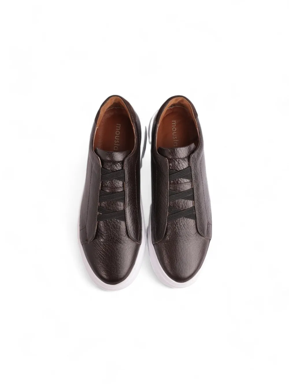 Casual Brown Shoes With White Insole