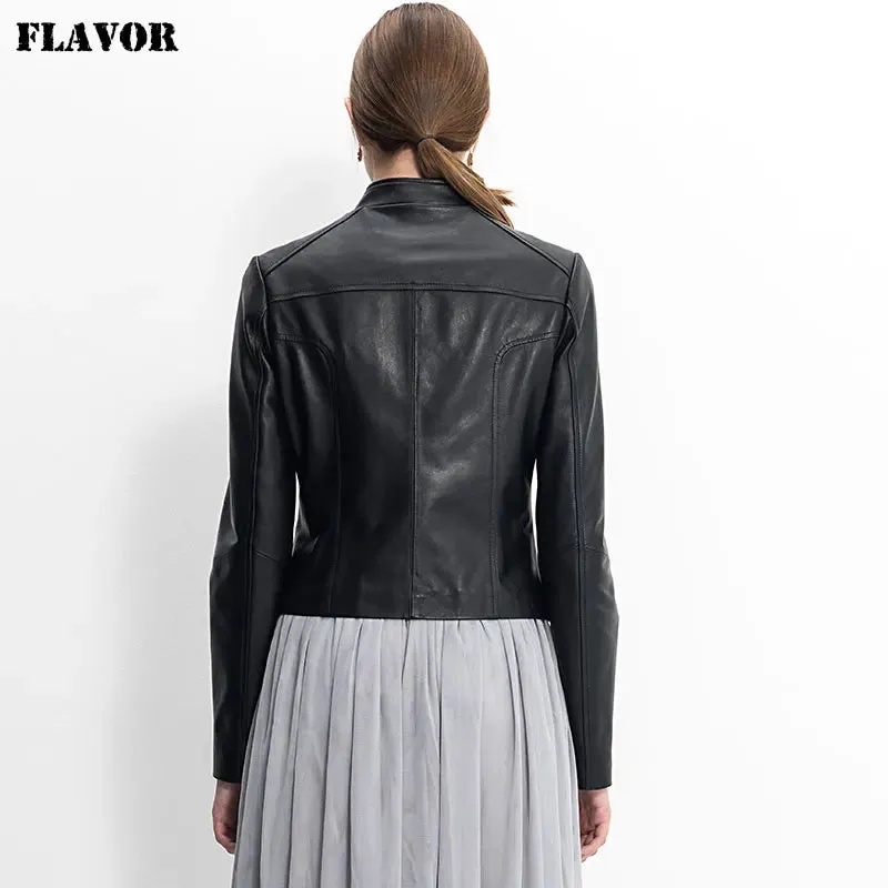 Casual Lambskin Motorcycle Jacket