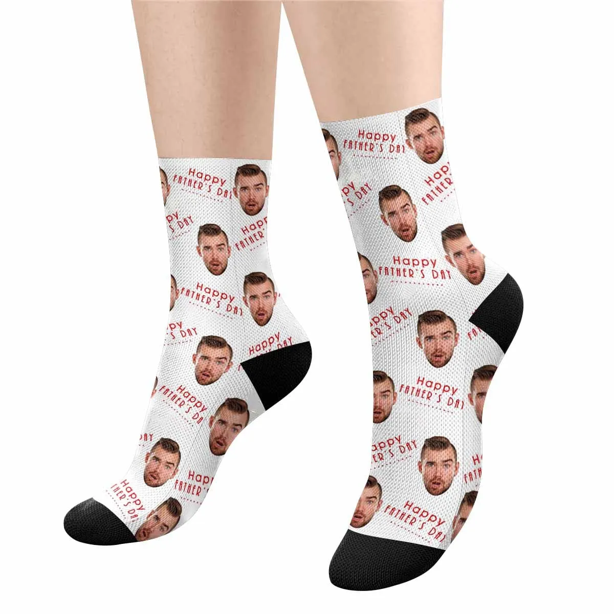 Custom Face Happy Father's Day Socks