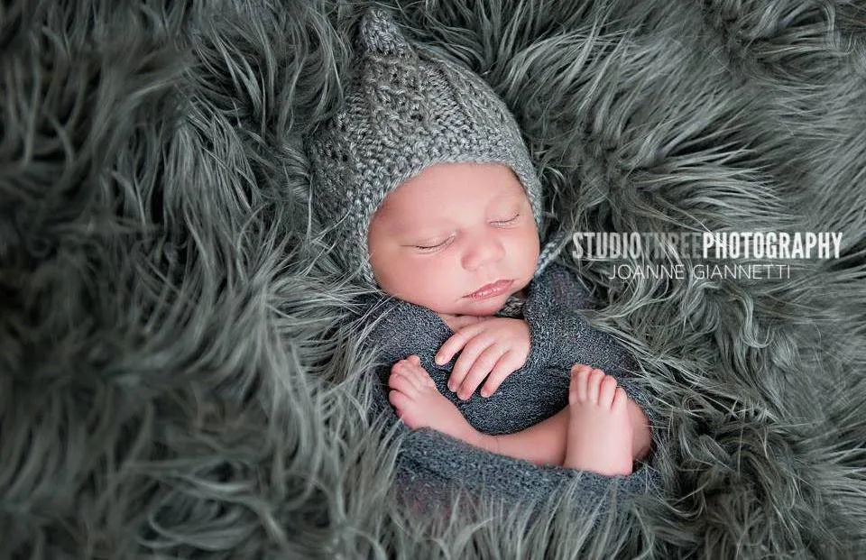 Dark Gray Stretch Knit Baby Wrap