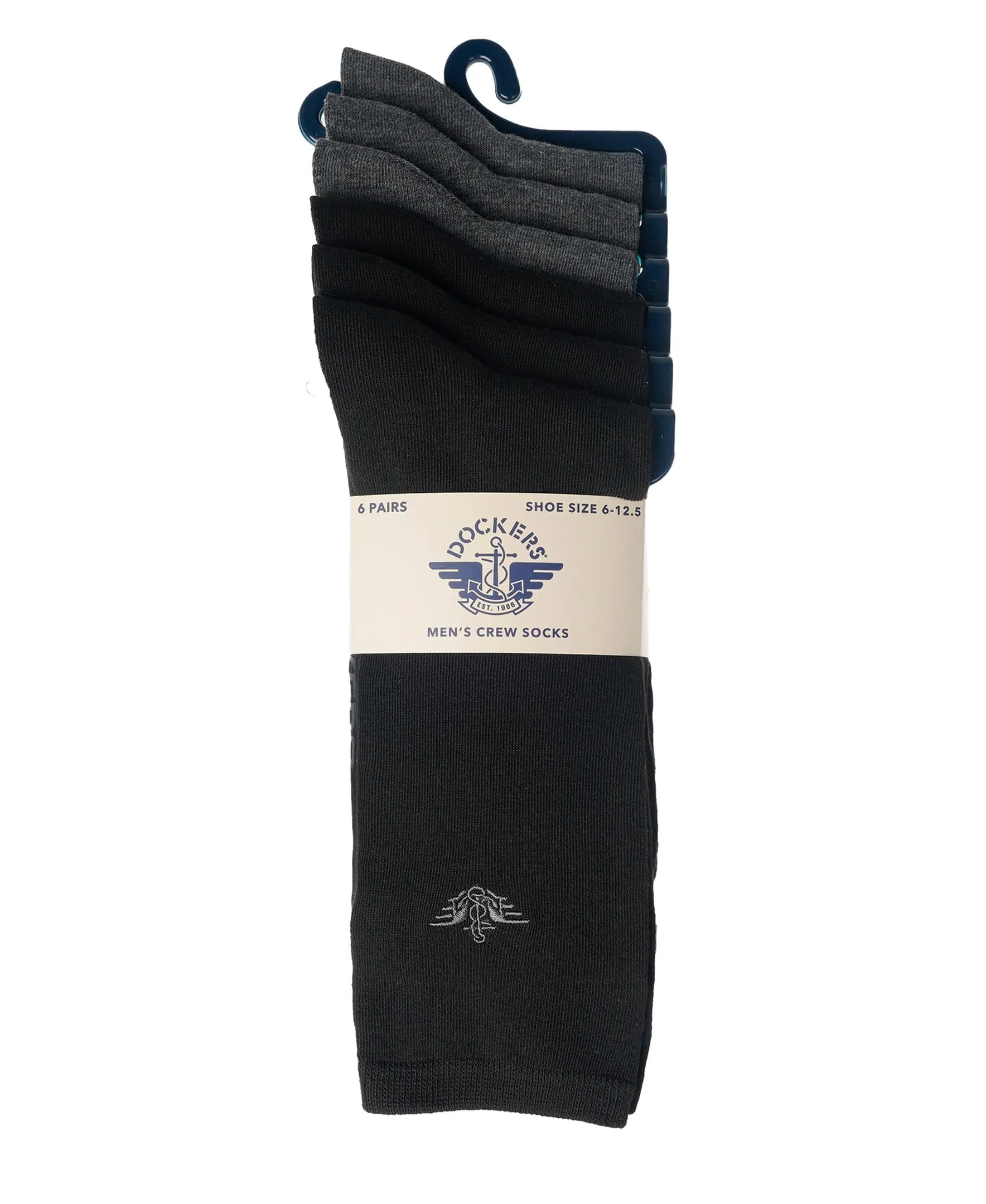 Dockers Men's Performance Socks - 3 and 6 -Pairs Athletic and Dress Crew Socks