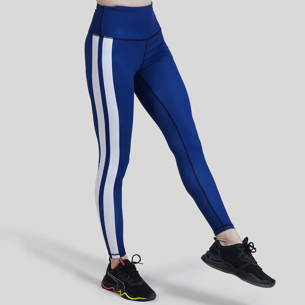 Double Stripe Leggings (Blue)