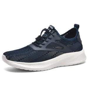 Fashion Trend Casual Shoes Men Knitted Mesh Outdoor Sneakers Men Lace Up Boat Shoes Breathable Sport Shoes Men Zapatillas Hombre