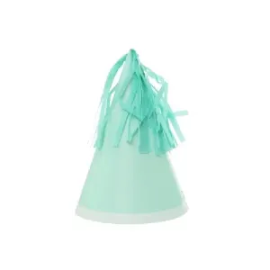 Five Star Mint Green Party Hats - 10 Pkt