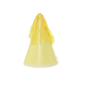 Five Star Pastel Yellow Party Hats - 10 Pkt