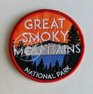 Great Smoky Mountains National Park (red border)