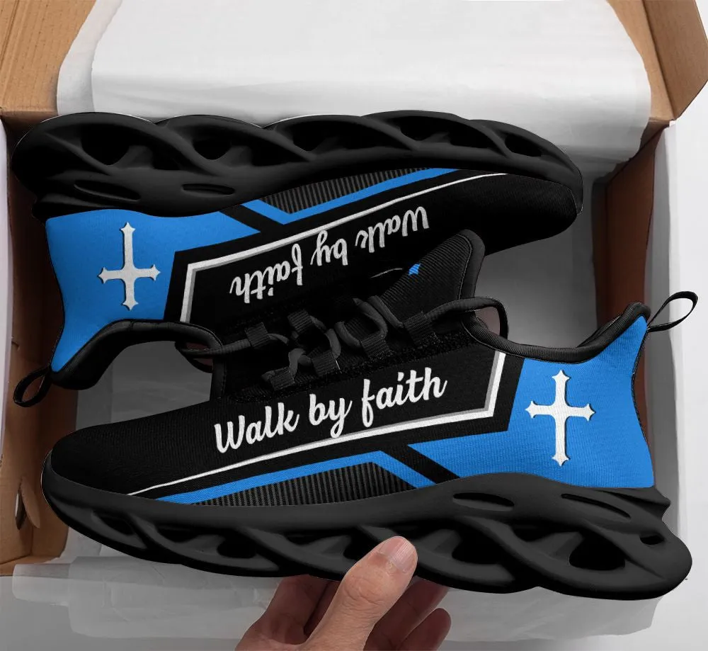 Jesus Walk Red By Faith Running Sneakers Max Soul Shoes - Christian Shoes For Men And Women