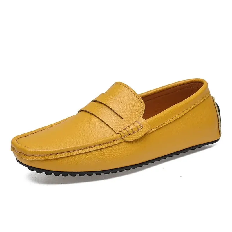 Loafers Shoes Men Fashion Shoes Spring Comfy Men's Flats Moccasins Classic Original Leather Men Casual Shoes