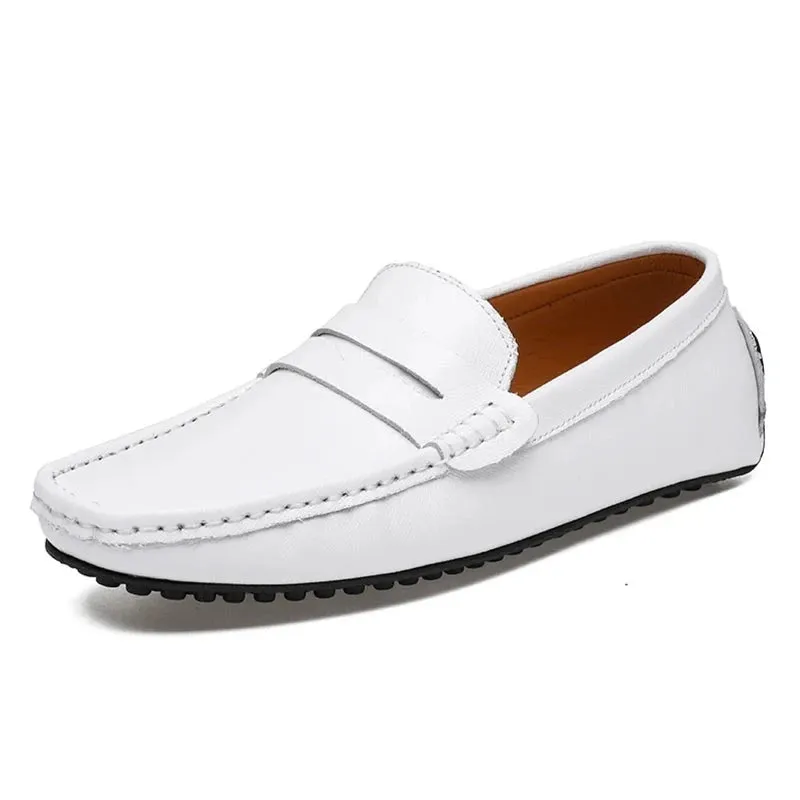 Loafers Shoes Men Fashion Shoes Spring Comfy Men's Flats Moccasins Classic Original Leather Men Casual Shoes