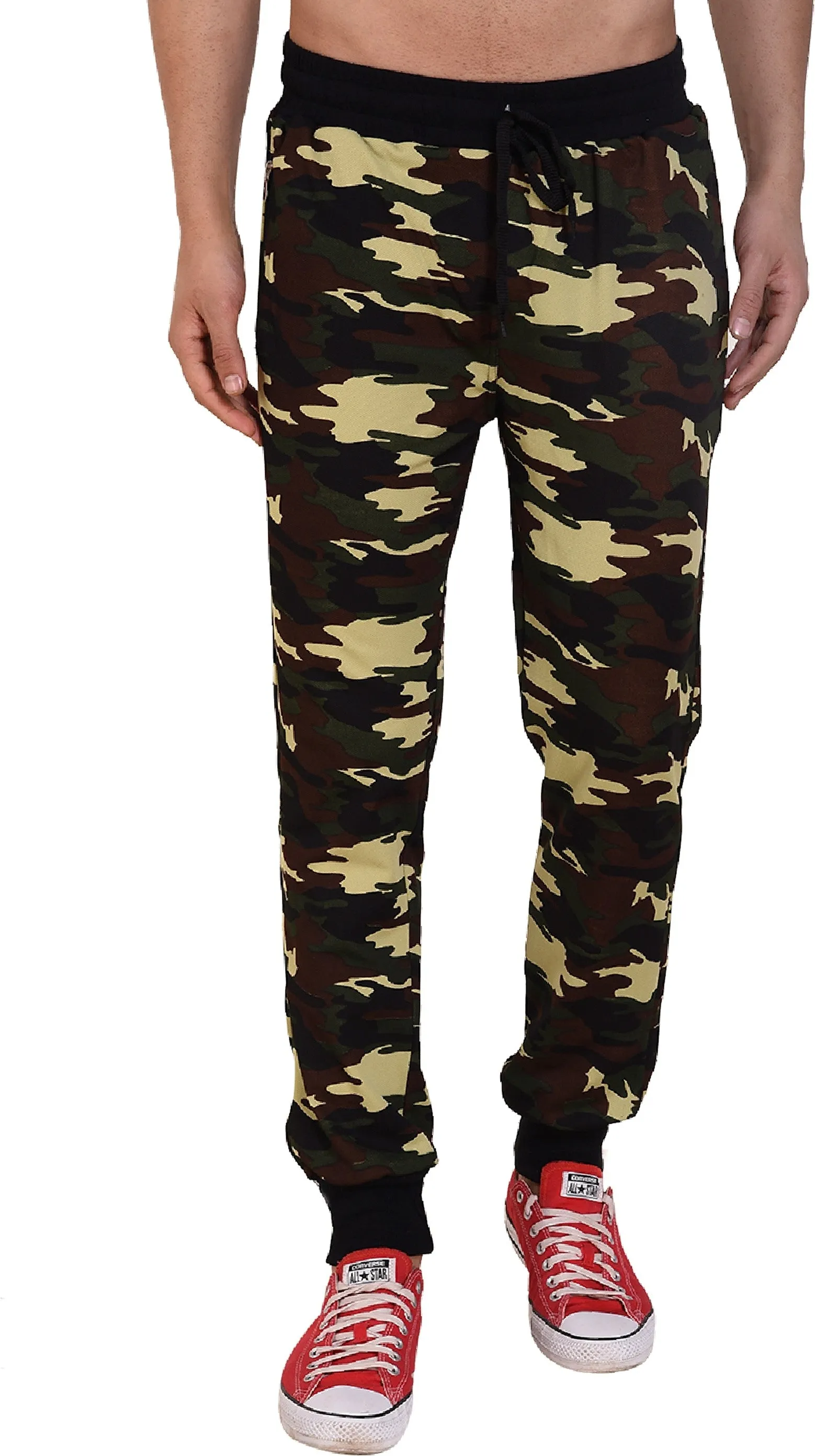 Men Camouflage Multicolor Track Pants (Pack of 1)