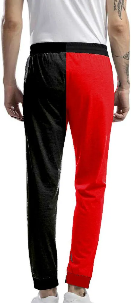 Men Embellished Red/Green/Black Track Pants (Pack of 1)