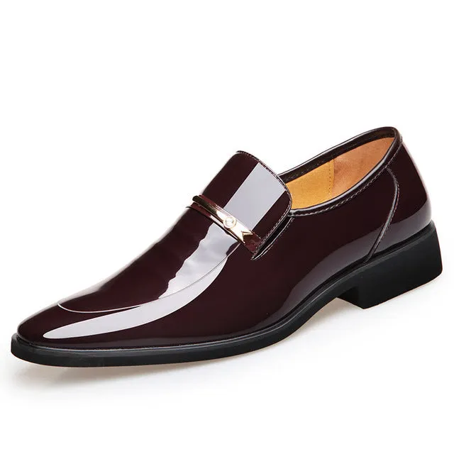 Men Luxury Brand Genuine Leather Formal Flats Shoes