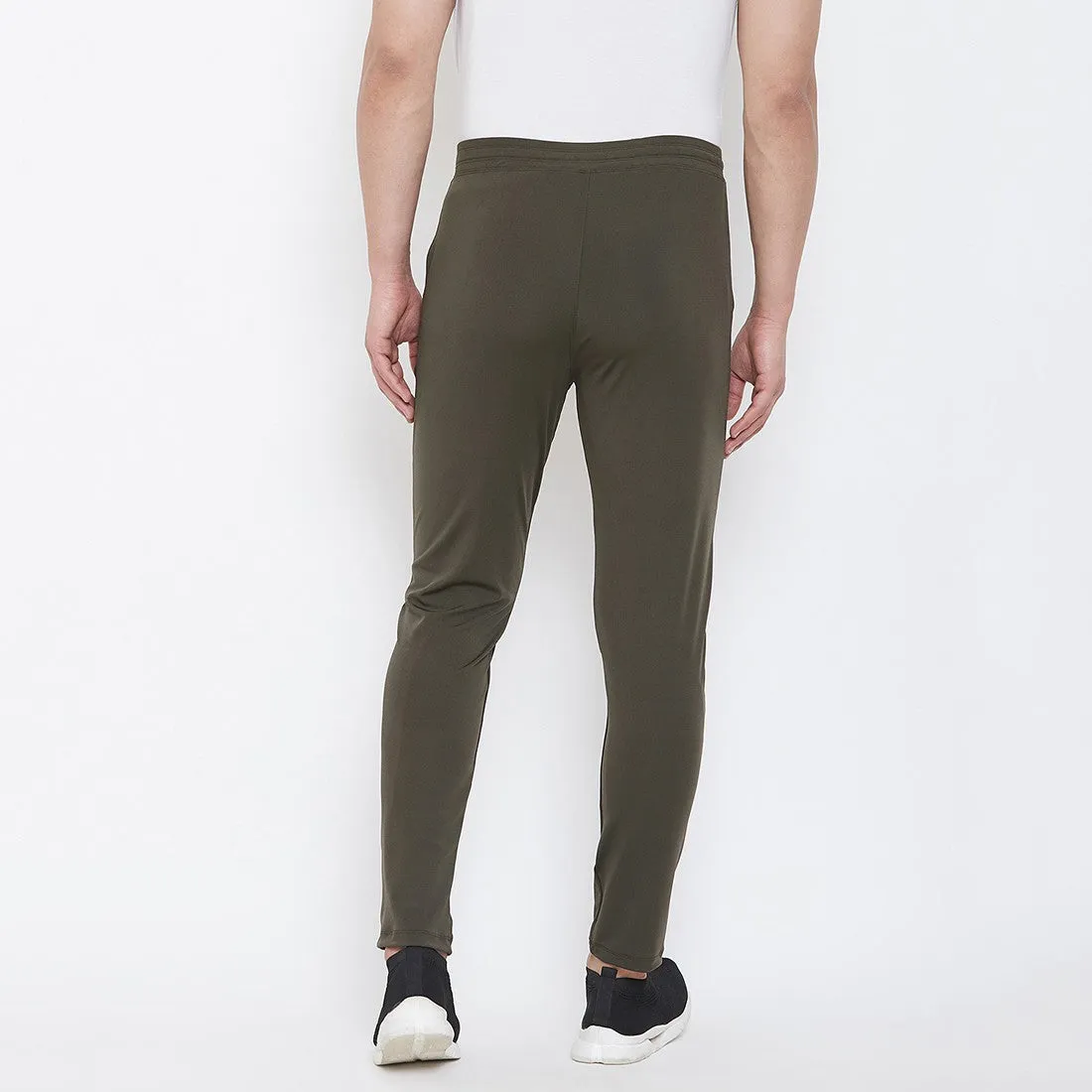 Men Solid Olive Joggers (Pack of 1)