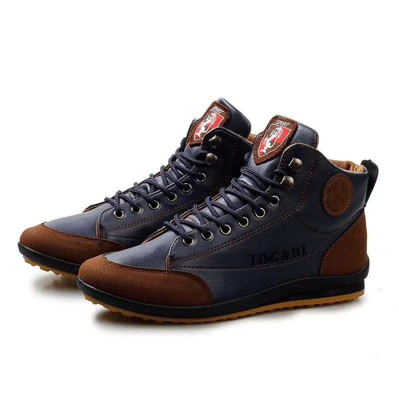 Men's Boots Fashion Men Casual Shoes Leather Driving Shoes For Men Outdoor Walking