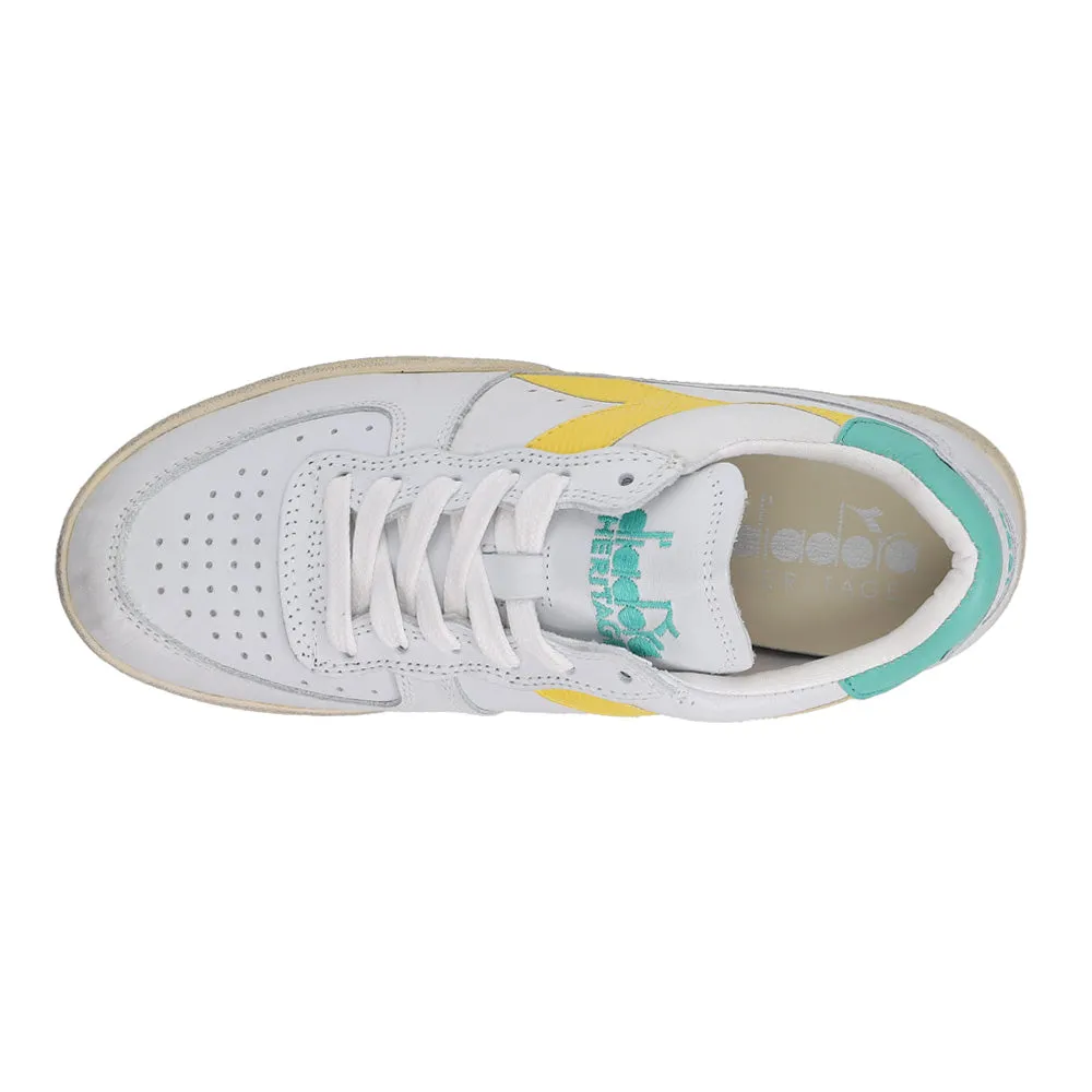 Mi Basket Low Used Lace Up Sneakers