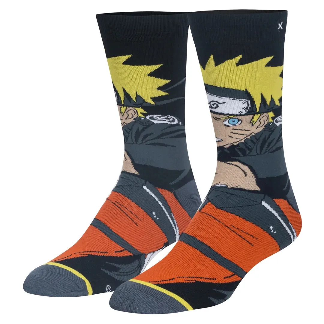 Naruto  Anime Cartoon Socks, Fun Novelty Unisex 360 Degree Artwork Character Designed Crew Socks