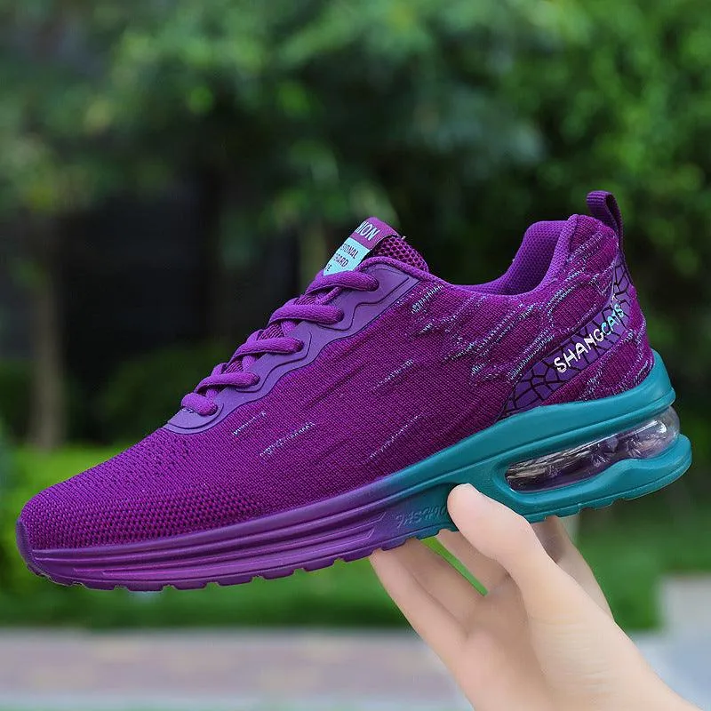 New Air Cushion Sports Large Size Women's Shoes Mesh Breathable Four Seasons Shoes Fashion Running Shoes