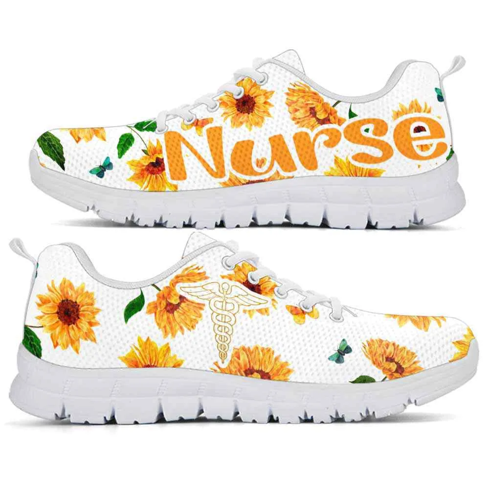 Nurse Sneaker, Nurse Sneakers Running Shoes Gift For Men Women, Sunflower Mens Womens Shoes, Best Shoes For Nurses