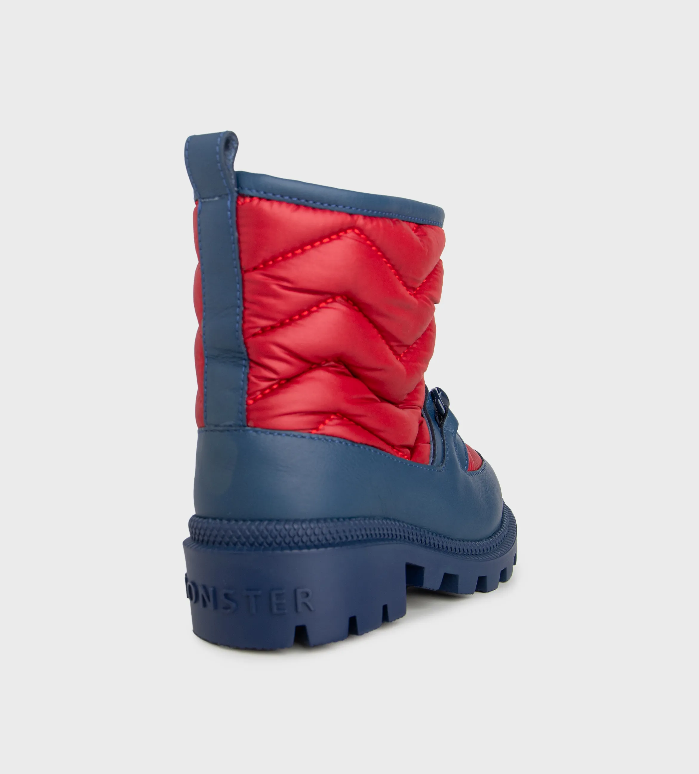 Padded Boots Red Blue