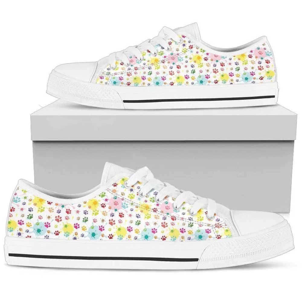 Paw Women Low Top Shoes Stylish And Comfortable Footwear For Women, Low Top Sneaker, Low Top Canvas Shoes