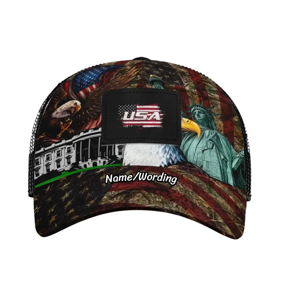 Personalized Patriotic Hats, Colorful Hats for Men, S-00060R-23020006