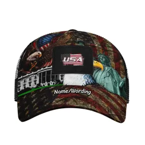 Personalized Patriotic Hats, Colorful Hats for Men, S-00060R-23020006