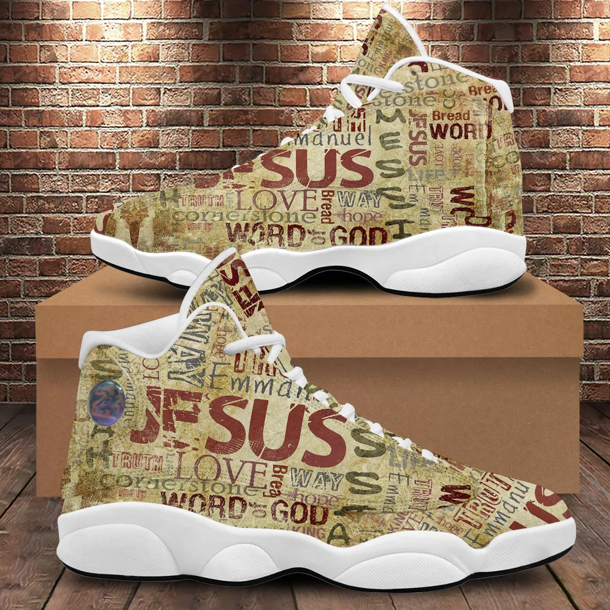 Religious God's Word Jesus Basketball Shoes For Men Women - Christian Shoes - Jesus Shoes - Unisex Basketball Shoes