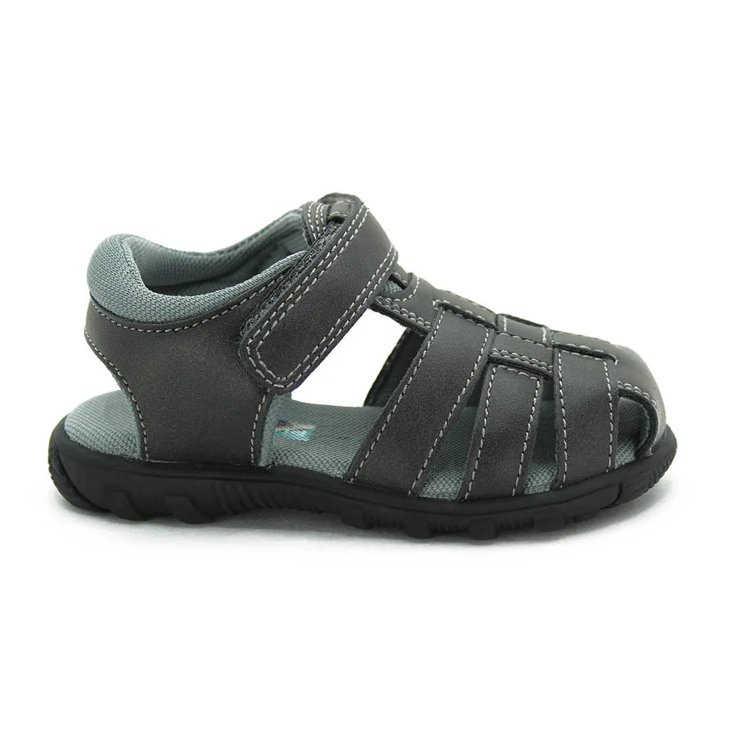 Scott David Felix Sandals Grey Walkers Toddlers Boy - Kids Shoes