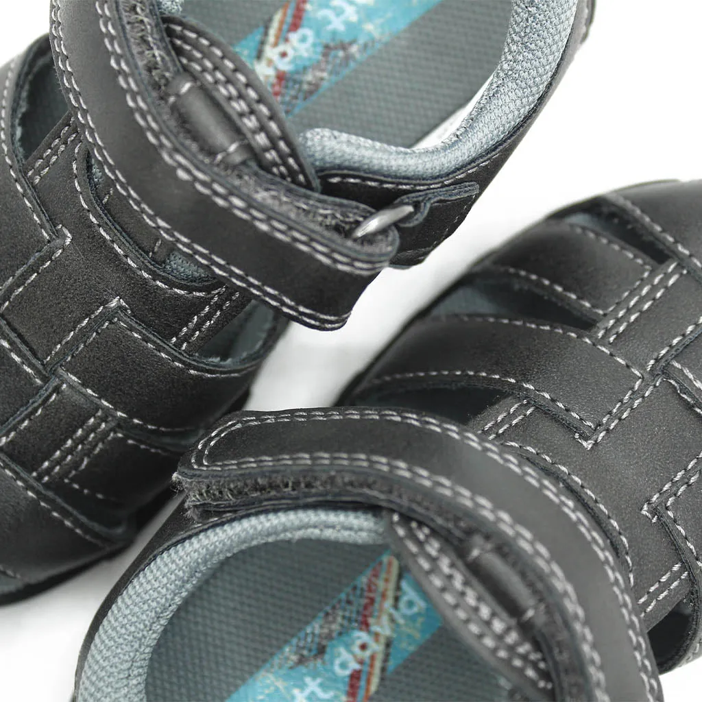 Scott David Felix Sandals Grey Walkers Toddlers Boy - Kids Shoes