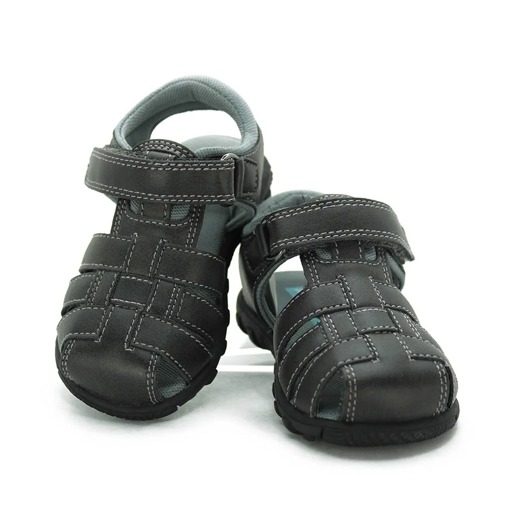 Scott David Felix Sandals Grey Walkers Toddlers Boy - Kids Shoes