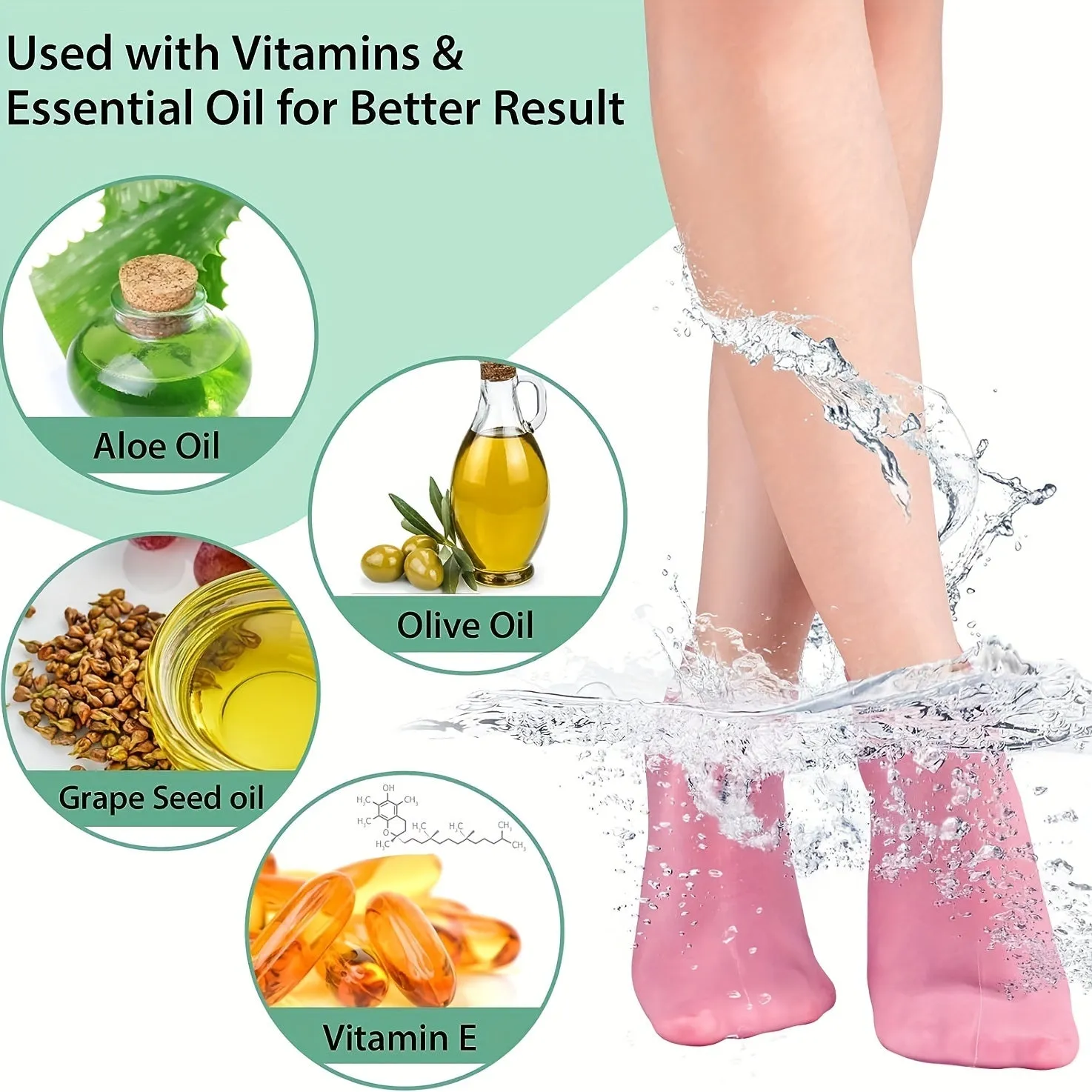 Silicone Gel Aloe Socks Ultimate Foot Care Solution