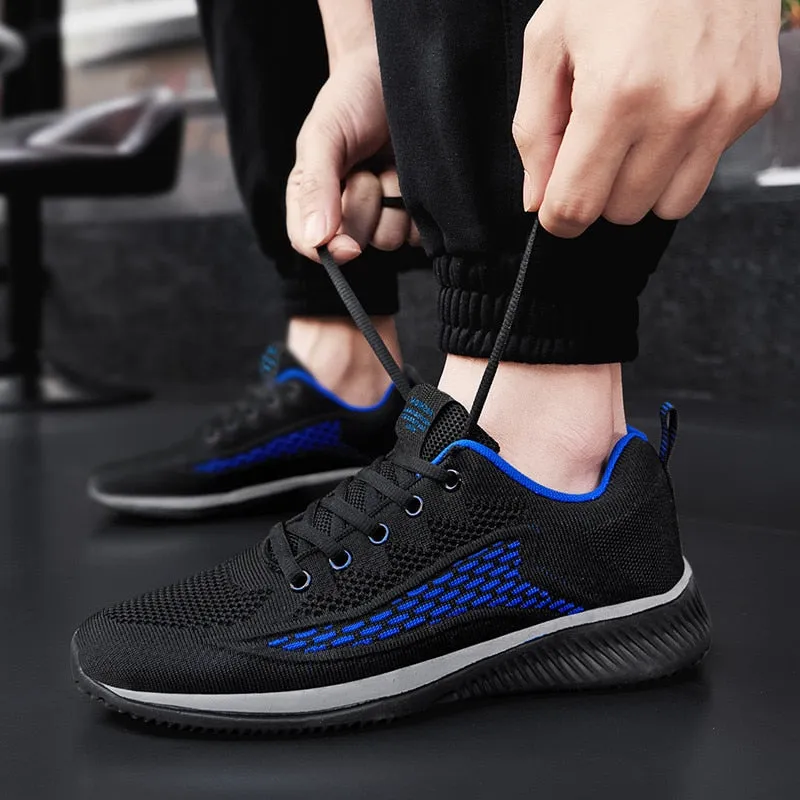 Summer Men's Casual Shoes Designer Men Running Shoes Luxury Motorcycle Sneakers Men Soft Casual Shoes Light Walking Men Sneakers