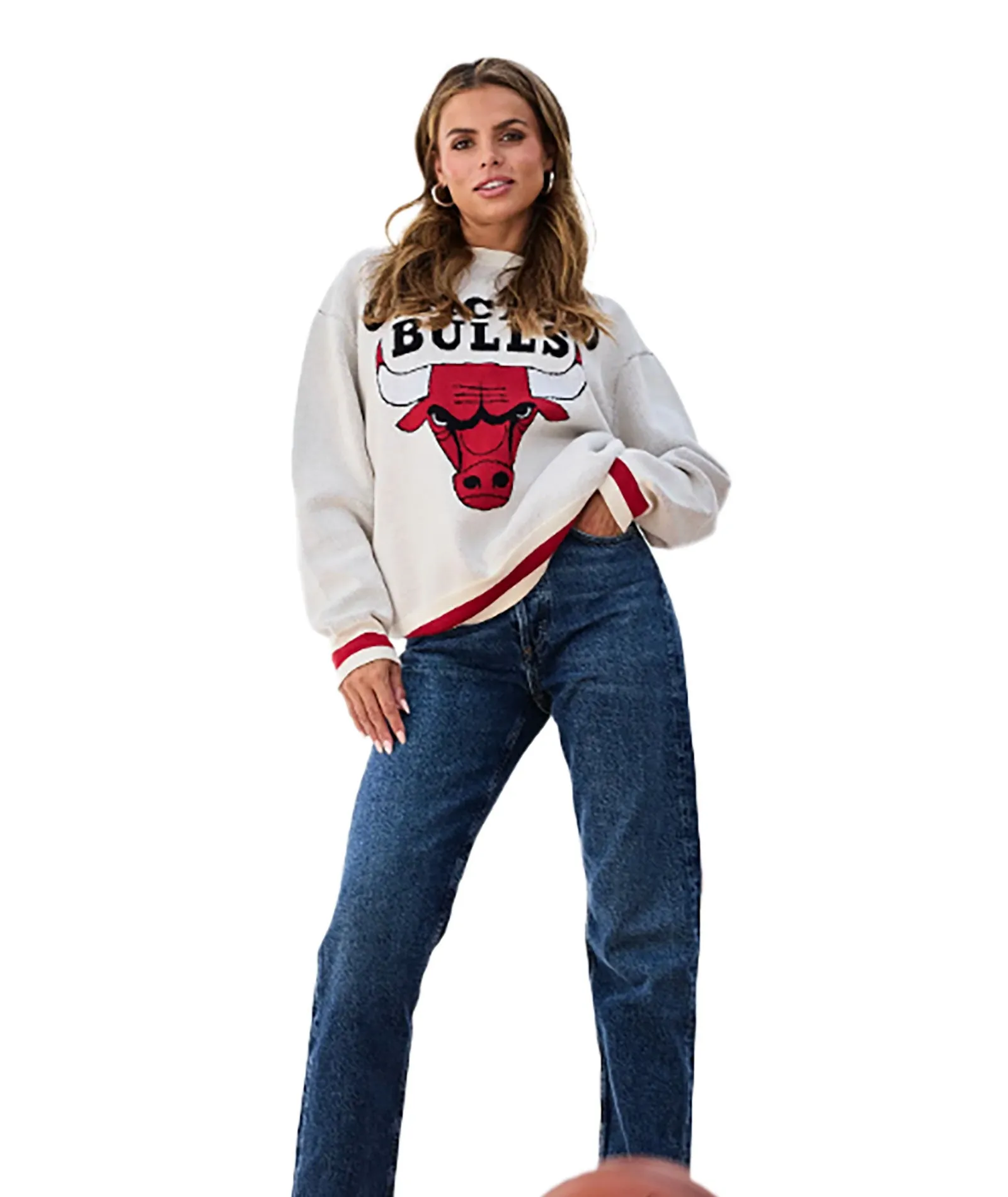 Terez Women Chicago Bulls Sugar Swizzle Sweater