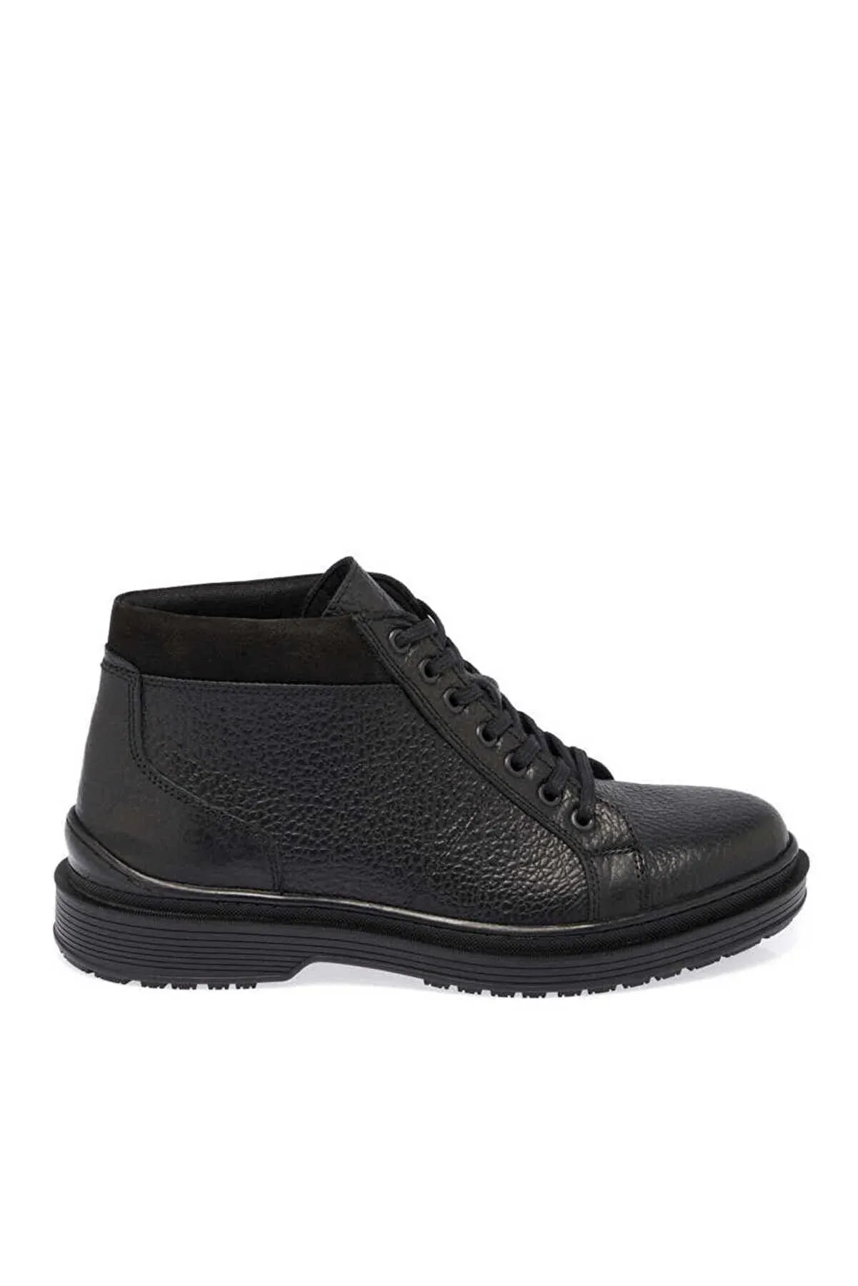 Tergan Men's Black Leather Casual Boots