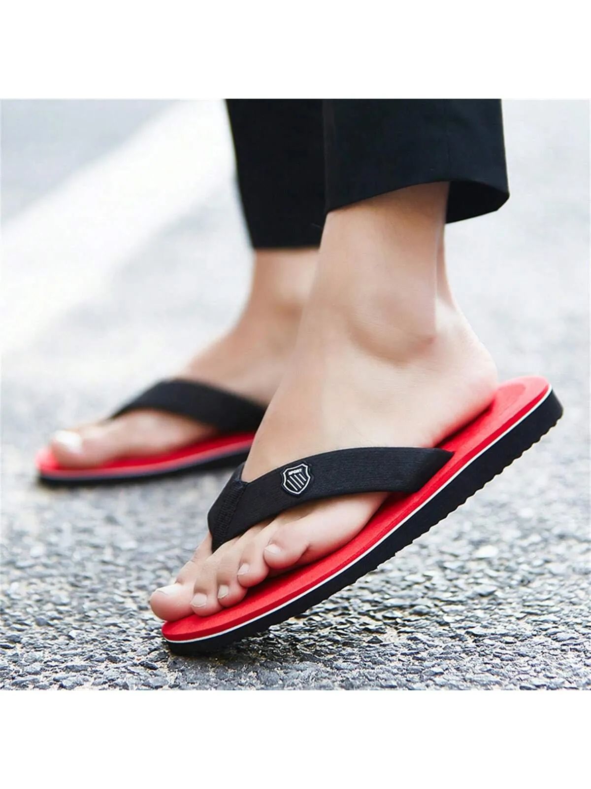 Unisex Flip Flops For Outdoor Activities, Casual, Fashionable, Soft, Comfortable Soles; Men's Slippers And Women's Sandals For Home Use