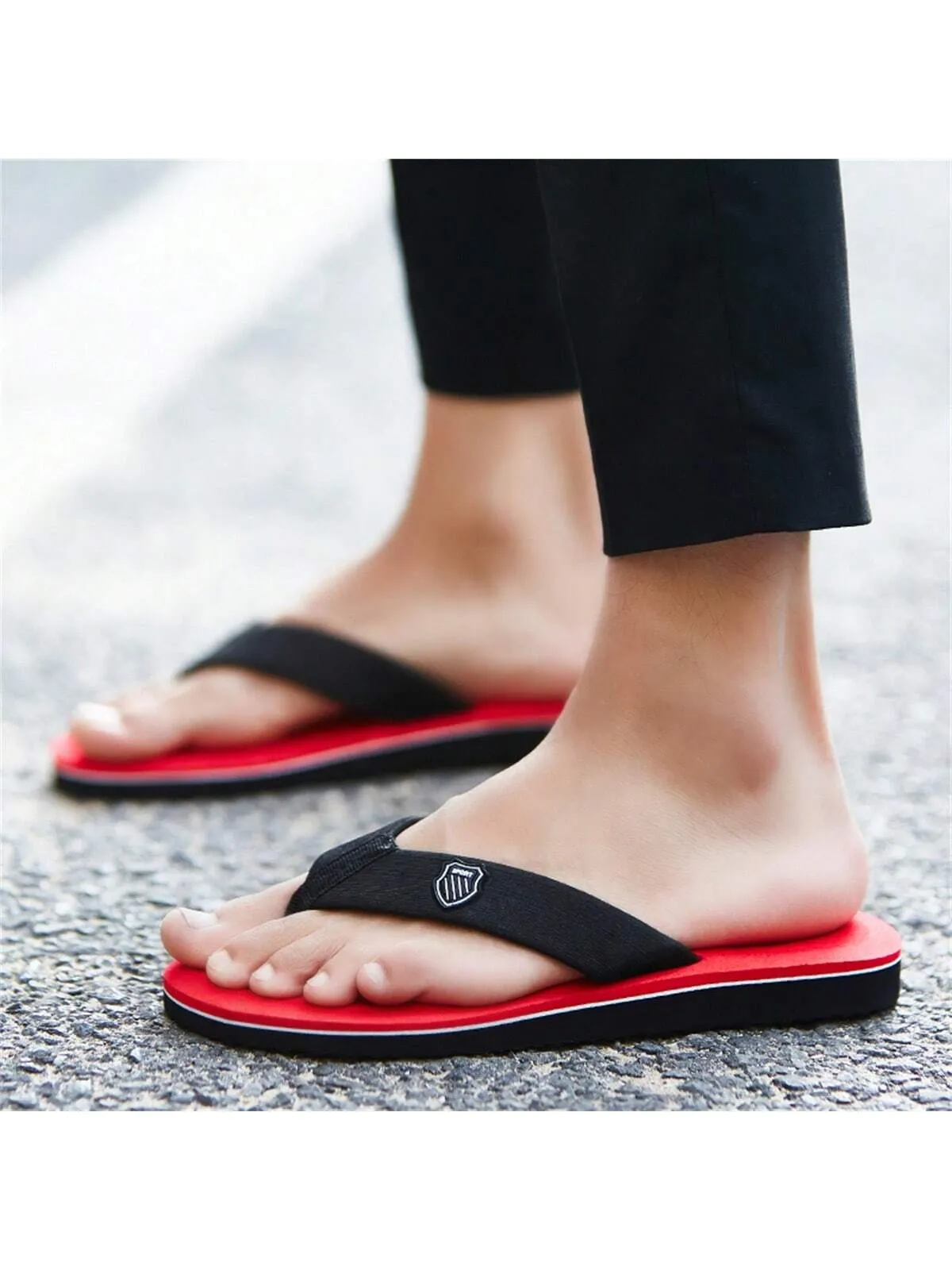 Unisex Flip Flops For Outdoor Activities, Casual, Fashionable, Soft, Comfortable Soles; Men's Slippers And Women's Sandals For Home Use