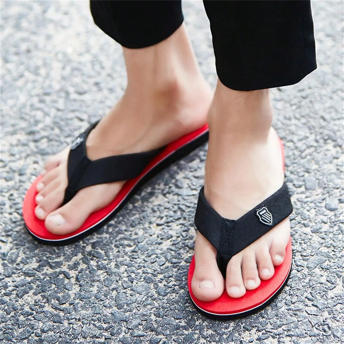 Unisex Flip Flops For Outdoor Activities, Casual, Fashionable, Soft, Comfortable Soles; Men's Slippers And Women's Sandals For Home Use