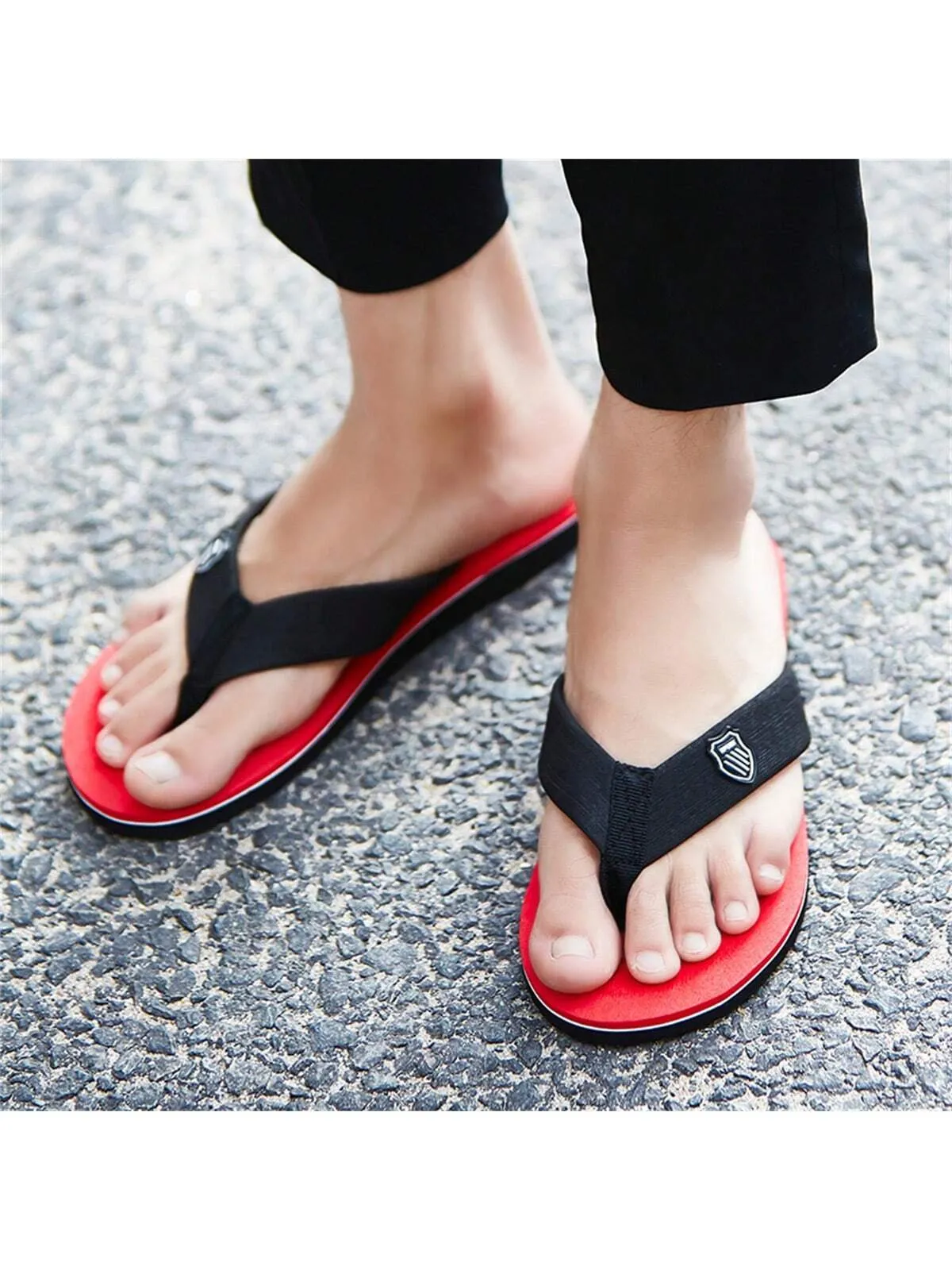 Unisex Flip Flops For Outdoor Activities, Casual, Fashionable, Soft, Comfortable Soles; Men's Slippers And Women's Sandals For Home Use