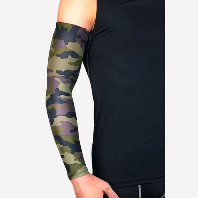 UV Protection Running Arm Sleeves Basketball