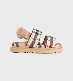 Vintage Check Sandals Beige