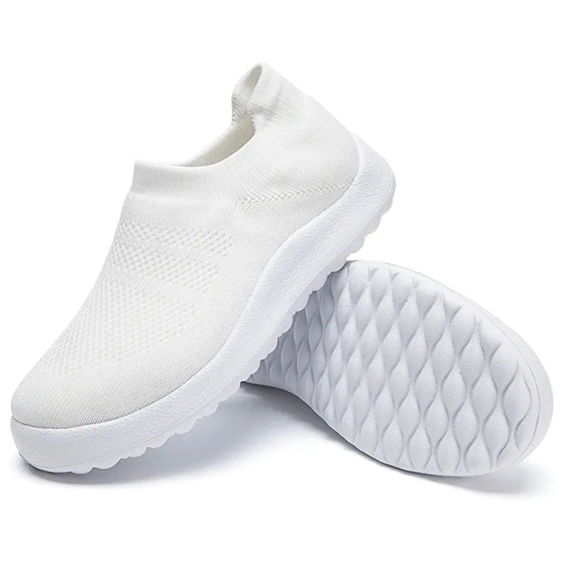 Women Shoes 2024 New Knitting Sock Flat Shoes