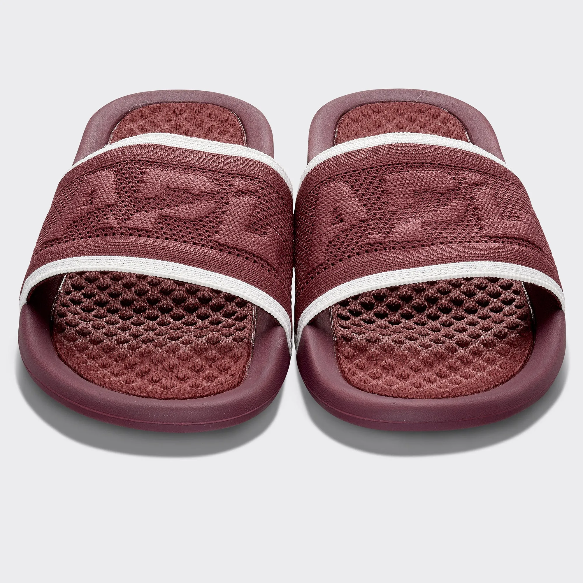 Women's Big Logo TechLoom Slide Burgundy / Ivory