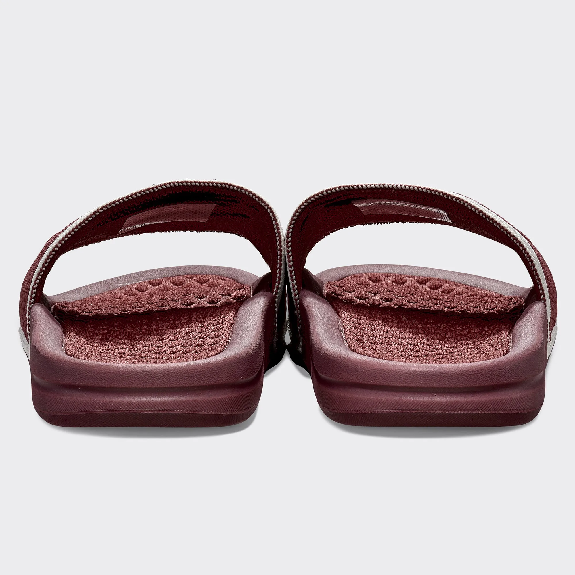 Women's Big Logo TechLoom Slide Burgundy / Ivory