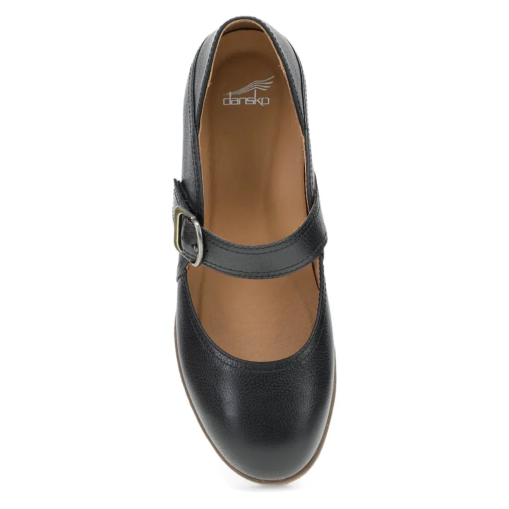 Women's Dansko Sandy Mary Jane Color: Black Waterproof Milled