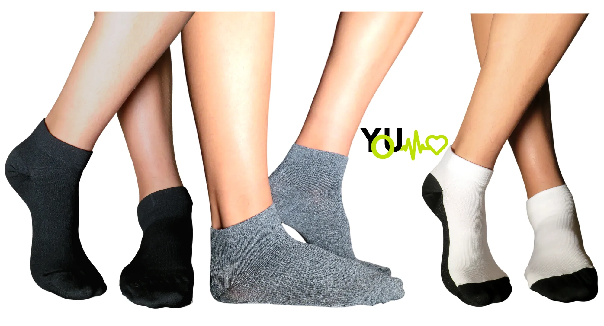 YoU Compression® 3 pairs Ankle Socks 20-30 mmHg